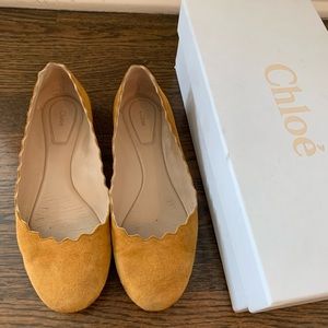 Suede Chloe flats size 35